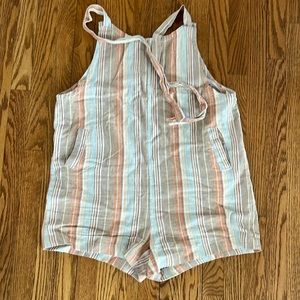 Anthropologie Romper Striped Med